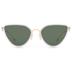 Elvyn - White Apex Green Mirror