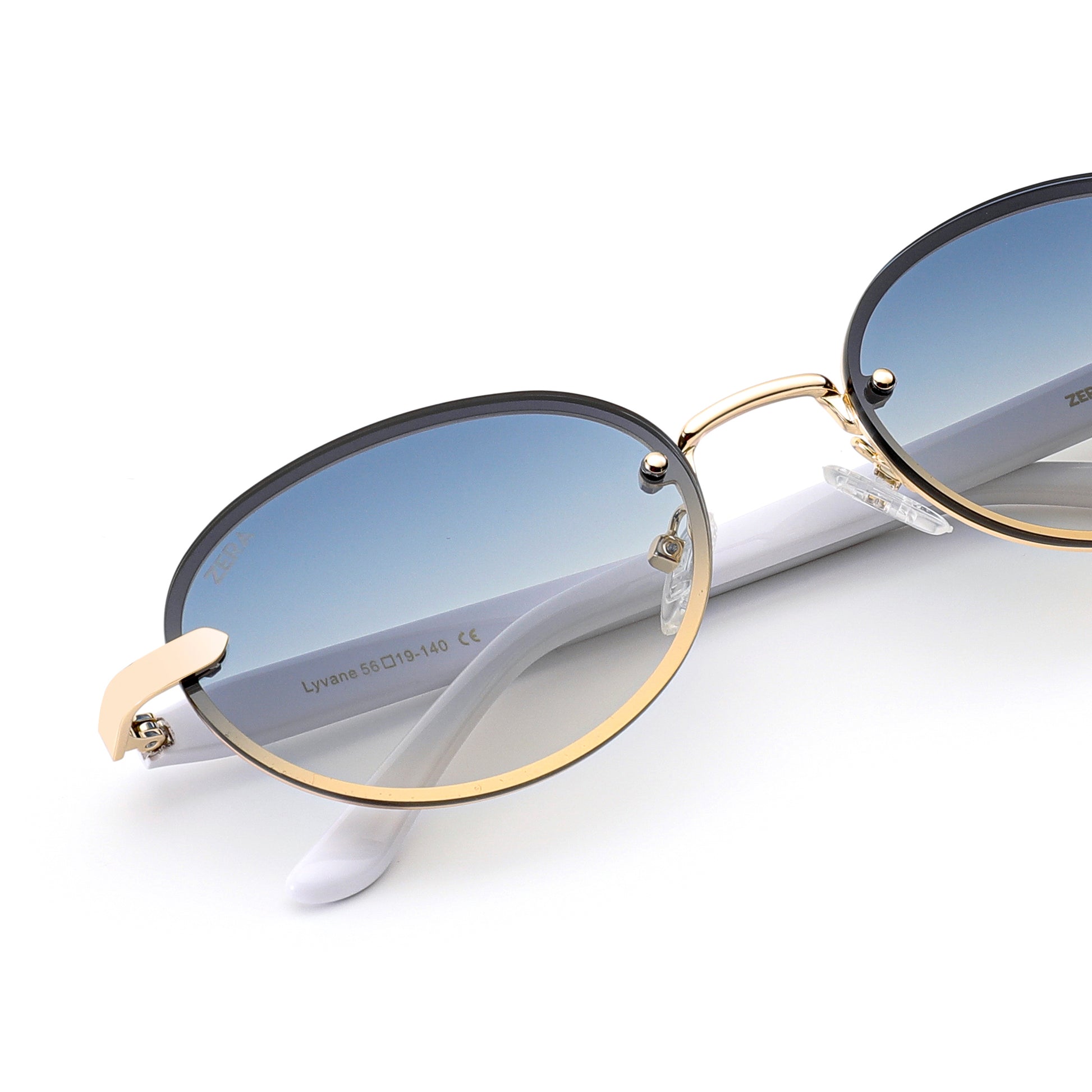 White Nova Blue Lens